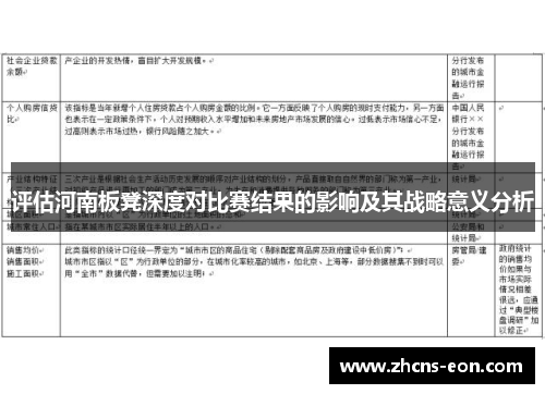 评估河南板凳深度对比赛结果的影响及其战略意义分析 评估河南板凳深度对比赛结果的影响及其战略意义分析